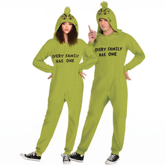 The Grinch Adult Zipster Costume - S/M