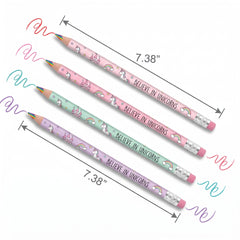 Magical Unicorn Multicolor Pencils - 8-Pack for Kids' Party Favors