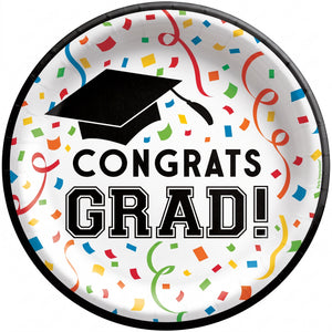 Congrats Grad 8.5" Paper Plates