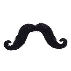 Self-Adhesive Black Handlebar Moustache – Costume Accessory