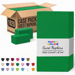 Emerald Green Guest Towel Napkins | 1920 Count Case