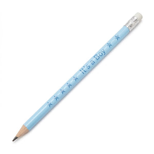 "It's a Boy" Celebration Pencils - Blue Baby Shower Favors, 12-Pack