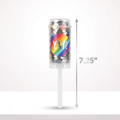 "Yay!" Multi-Colored Confetti Poppers, 2-Pack