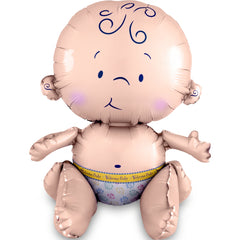 Adorable Sitting Baby Foil Balloon - Perfect for Celebrations