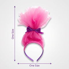 Trolls Poppy Pink Tulle Headband - Deluxe Wearable Accessory