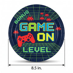 Game On Gamer Birthday Paper Plates | 8.5" (8 Count)