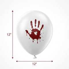 Halloween Blood Splatter Latex Balloons, 12-Inch, 6-Pack