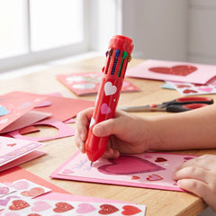 Valentine's Day Multicolor Heart Pattern Pen