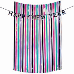 Starlight "Happy New Year" Fringe Backdrop & Banner Set