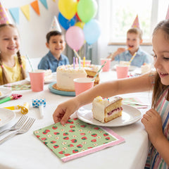 Strawberry Shortcake Birthday Luncheon Napkins - 6.5 In. x 6.5 In.