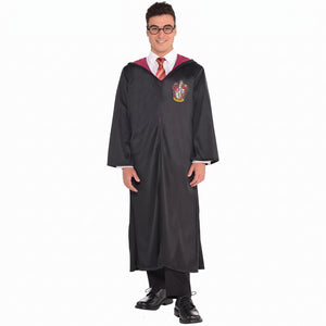 Adult Gryffindor Robe with Hood and Crest, Harry Potter Costume Accessory