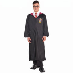 Adult Gryffindor Robe with Hood and Crest, Harry Potter Costume Accessory