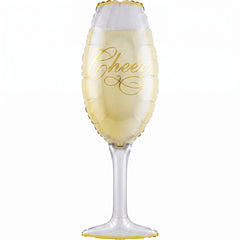 "Cheers" Champagne Glass Foil Balloon