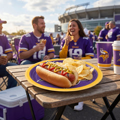 Minnesota Vikings 9" Round Paper Plates - NFL Party Collection