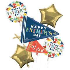 Father's Day Varsity Dad Foil Balloon Bouquet