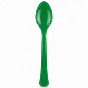 Festive Green Plastic Spoon - 7.5 in.
