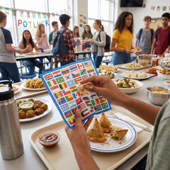International Flag Lunch Napkins - 6.5 In. x 6.5 In. - 16 Pack
