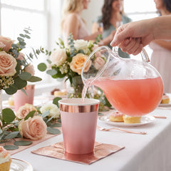 Rose Gold Foil Party Cups - 9 oz.