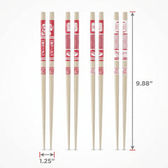 Naruto Shippuden Plastic Chopsticks Set - 4 Pairs