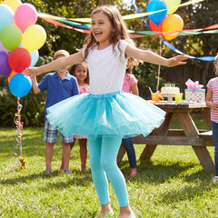 Kids' Turquoise Footless Tights - Cheerful Team Spirit Apparel