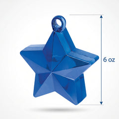 Sapphire Blue Star Balloon Weight