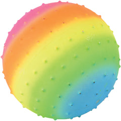 Rainbow Knobby Ball/7 Inch - 12 Count