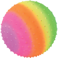 Rainbow Knobby Ball/8 Inch - 12 Count