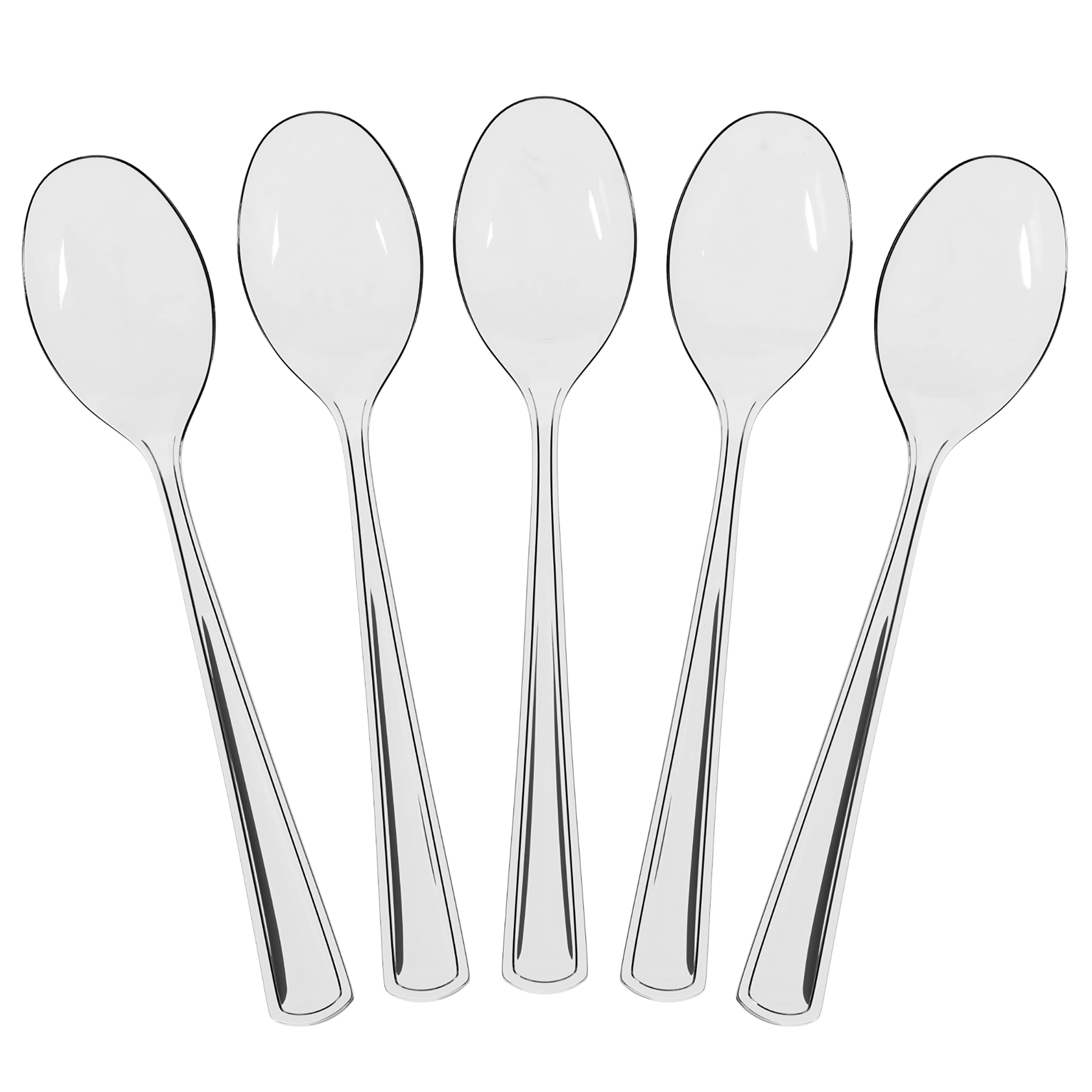 Clear Plastic Spoons | 25 Count
