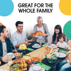 Unleashed - Heavy Duty Lime Green Plastic Forks | 50 Count