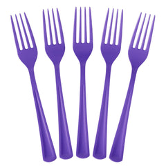 Purple Plastic Forks | 25 Count