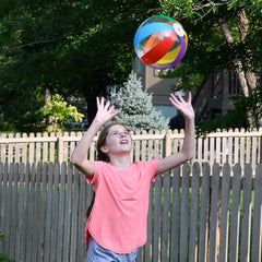 Rainbow Ball Inflates/16 In/12 In Di - 12 Count