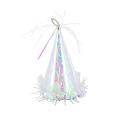 Iridescent Party Hat Balloon Weight