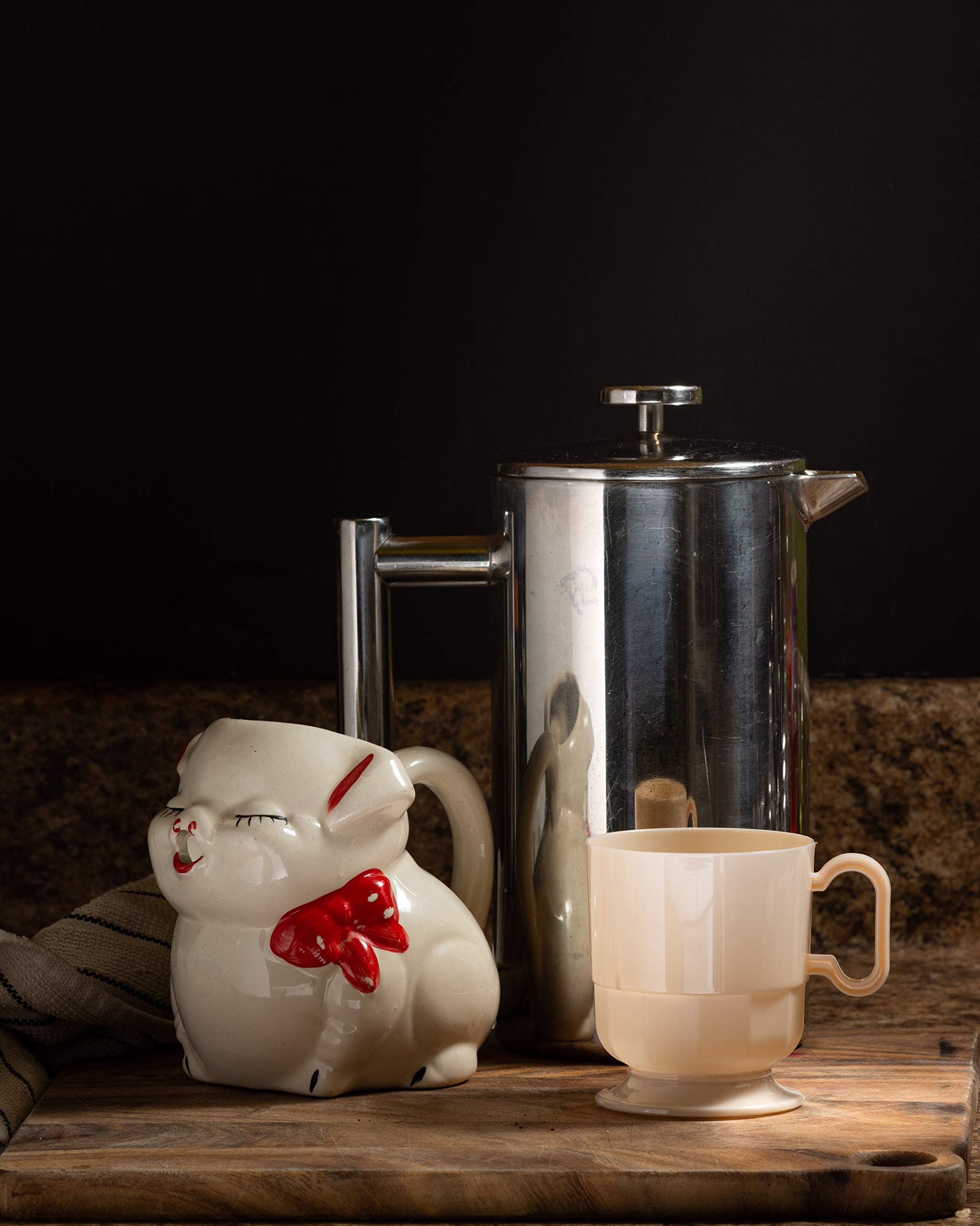 8 Oz. Ivory Glazed Coffee Cup w/ Handle | 8 Count