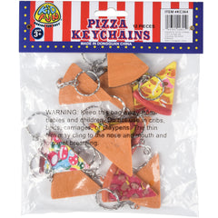 Pizza Keychains - 12 Count