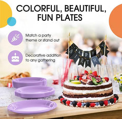 7 In. Lavender Plastic Plates | Case of 600