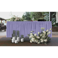 Lavender Plastic Table Skirt - 168 in. x 29 in. | Case of 48