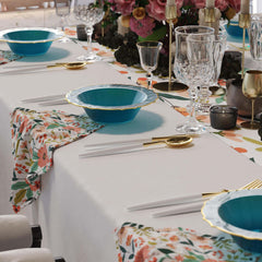 12 Oz. Peacock/Gold Petal Bowls | 120 Count