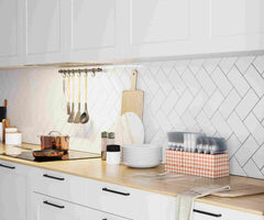 Clear Cutlery Caddy Combo - Gingham