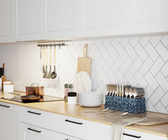 Silver Cutlery Caddy Combo - Floral