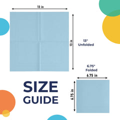 Light Blue Luncheon Napkins | 1800 Count