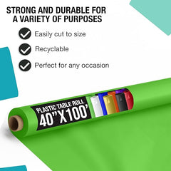 Unleashed - 40 In. x 100 Ft. Lime Green Table Roll