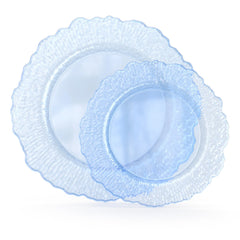 7 Inch and 10 Inch Leaf Plate Combo 15|15 - Blue
