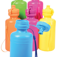 Neon Water Bottles - 12 Count