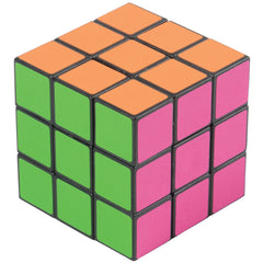 Neon Puzzle Cubes - 12 Count