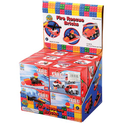 Fire Rescue Bricks/25 To 32-Pcs - 12 Count