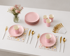 117 Pcs Soft Rose Easter Party Kit | For 20 Guests