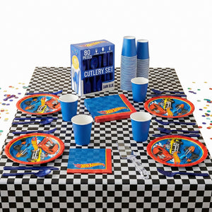 106 Pcs Hot Wheels Base Birthday Party Kit - For 8 Guests
