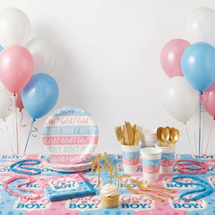 128 Pcs Gender Reveal Party Mid Kit - For 8 Guests