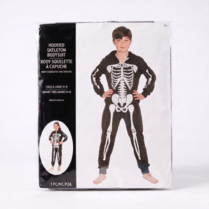 Boys' Skeleton Bodysuit with Hood - Child XL (14-16)