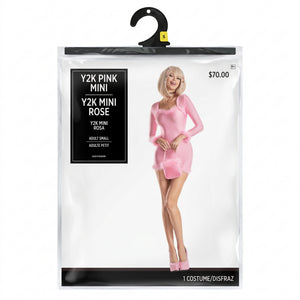Pink Mini Y2K Halloween Costume Set - 2 Pack
